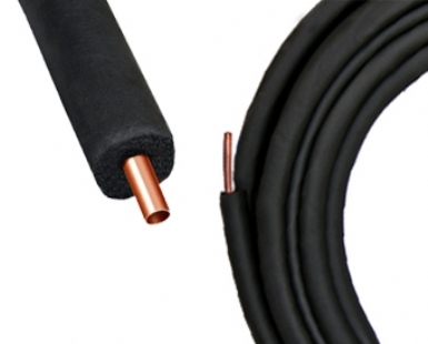 Insulated Copper Tube 1/4 0.70 / 09mm Rubber
